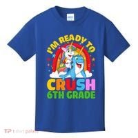 Im Ready To Crush 6Th Grade Unicorn Narwhal Back To School Gift Kids T-Shirt thumb 0