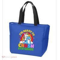 Im Ready To Crush 6Th Grade Unicorn Narwhal Back To School Gift Tote Bag thumb 3
