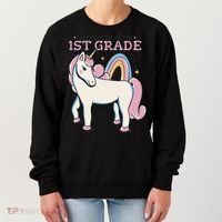I'm Ready To Crush 1st Grade Rainbow Unicorn Women's Sweatshirt thumb 0