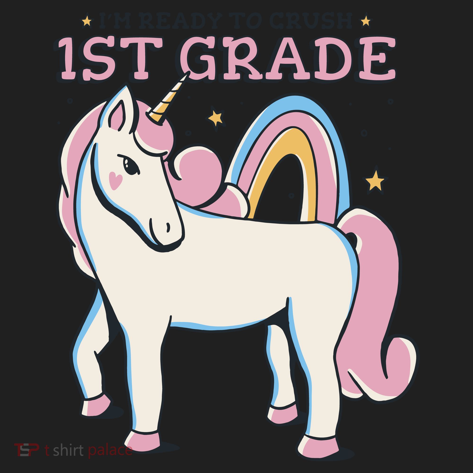 I'm Ready To Crush 1st Grade Rainbow Unicorn Women's Sweatshirt