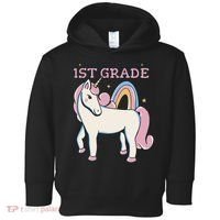 I'm Ready To Crush 1st Grade Rainbow Unicorn Toddler Hoodie thumb 0
