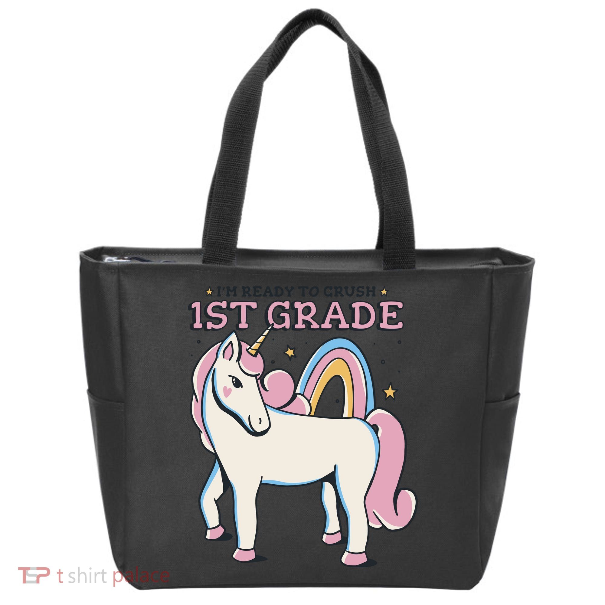 I'm Ready To Crush 1st Grade Rainbow Unicorn Tote Bag