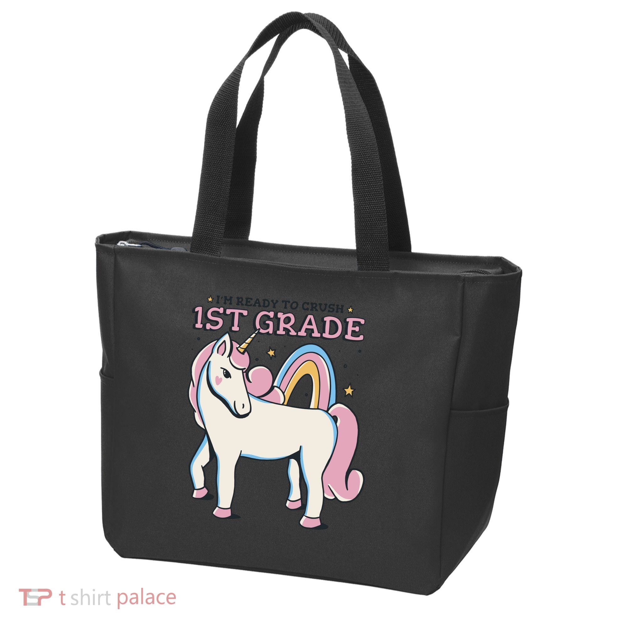 I'm Ready To Crush 1st Grade Rainbow Unicorn Tote Bag