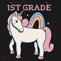 I'm Ready To Crush 1st Grade Rainbow Unicorn Tote Bag thumb 4