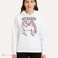 I'm Ready To Crush 1st Grade Rainbow Unicorn Hoodie thumb 5