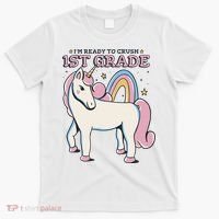 I'm Ready To Crush 1st Grade Rainbow Unicorn T-Shirt thumb 0