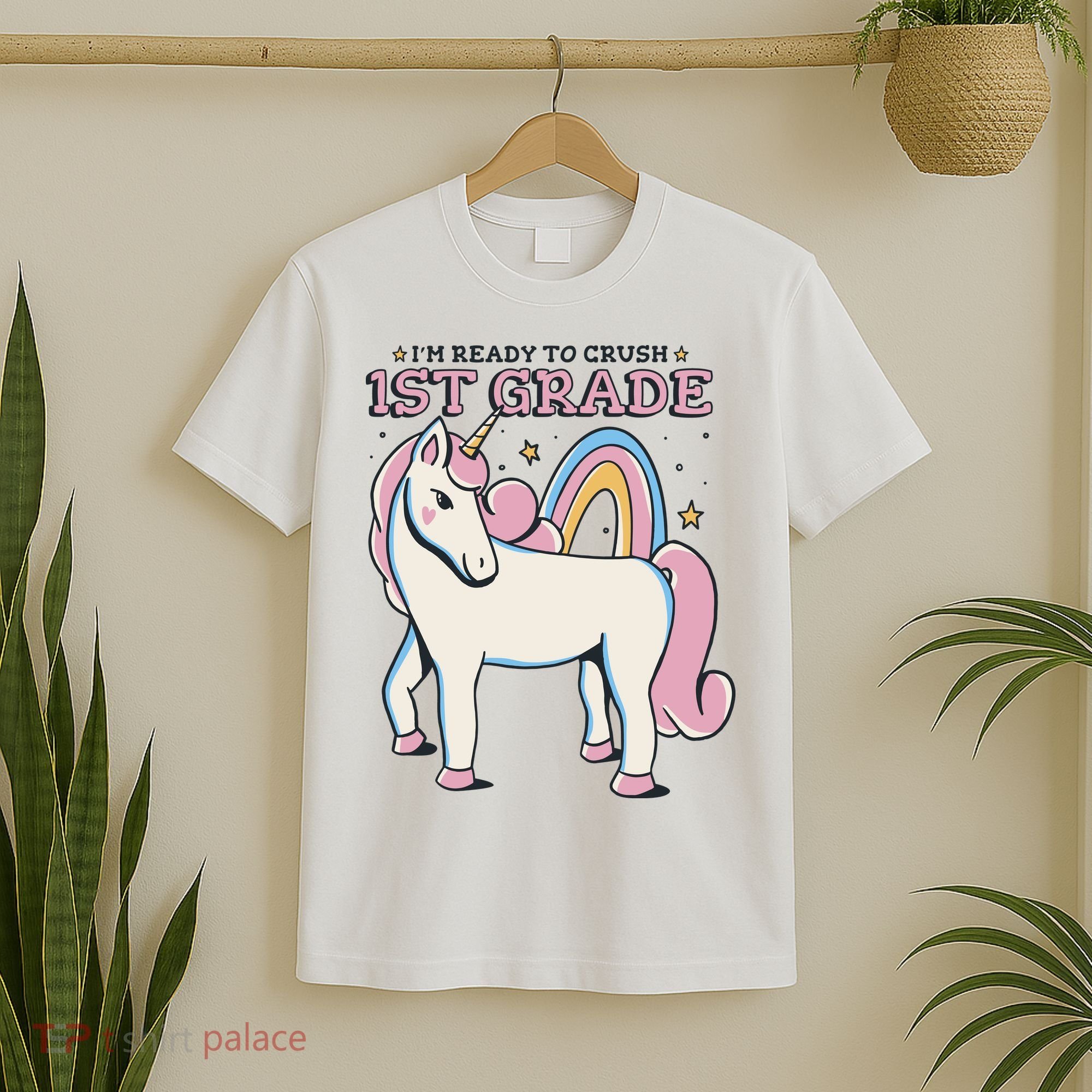 I'm Ready To Crush 1st Grade Rainbow Unicorn T-Shirt