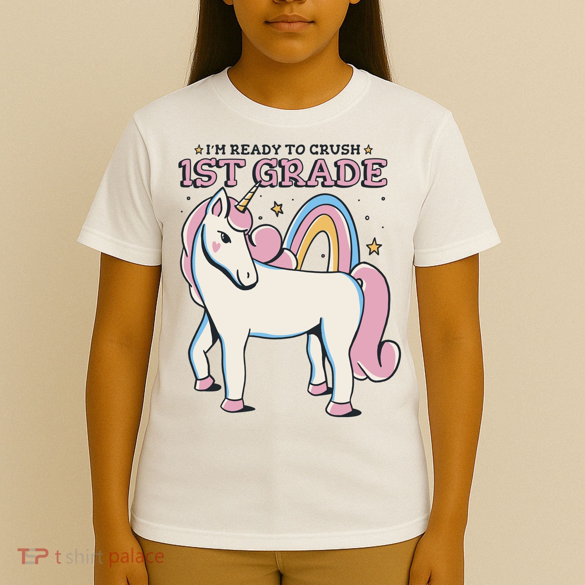 I'm Ready To Crush 1st Grade Rainbow Unicorn T-Shirt