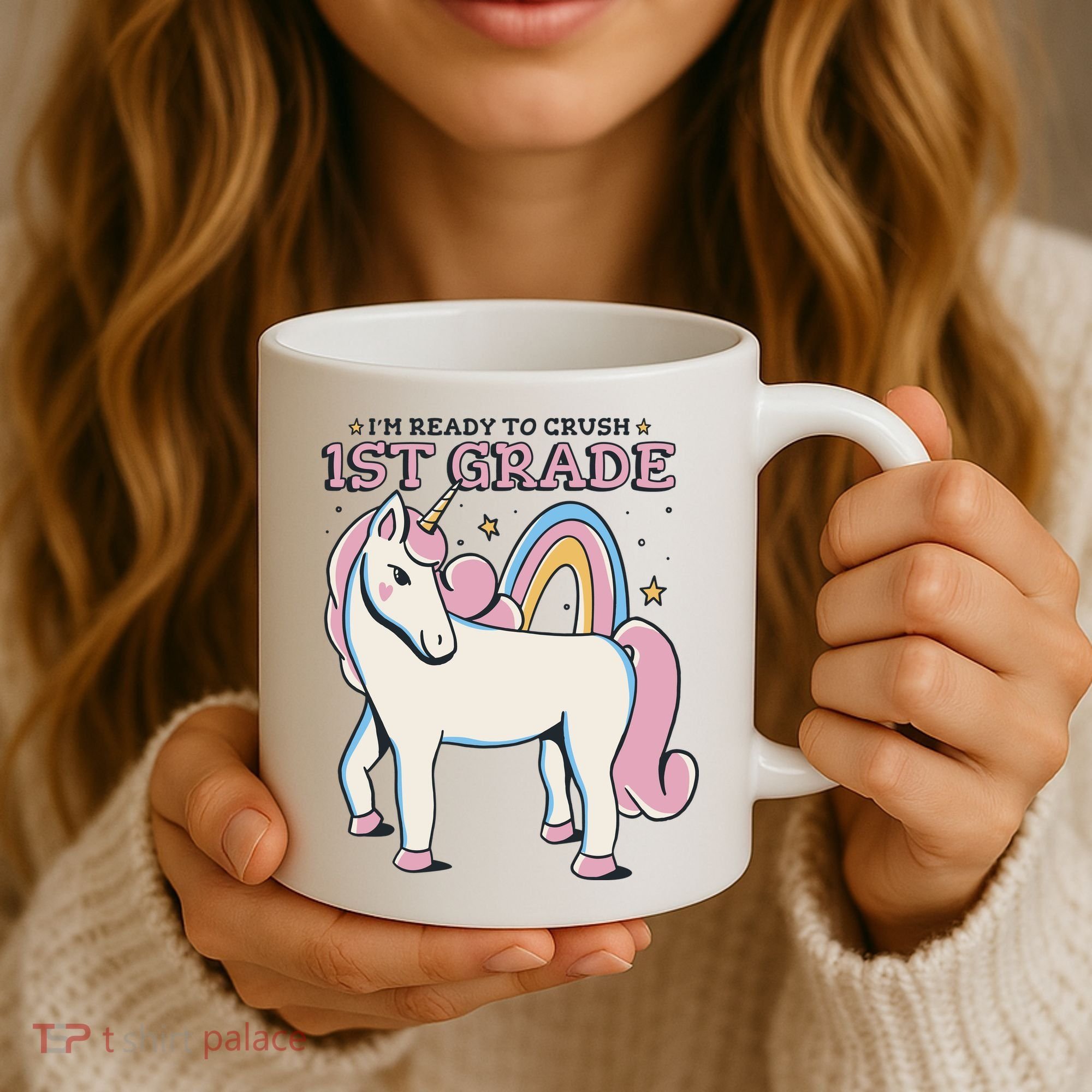 I'm Ready To Crush 1st Grade Rainbow Unicorn Coffee Mug