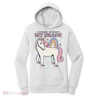 I'm Ready To Crush 1st Grade Rainbow Unicorn Women's Hoodie thumb 0
