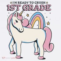 I'm Ready To Crush 1st Grade Rainbow Unicorn Women's Tank Top thumb 5