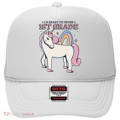 I'm Ready To Crush 1st Grade Rainbow Unicorn Hat