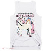 I'm Ready To Crush 1st Grade Rainbow Unicorn Tank Top thumb 0