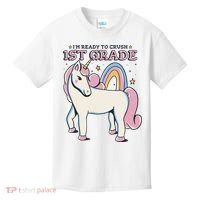 I'm Ready To Crush 1st Grade Rainbow Unicorn Kids T-Shirt thumb 0