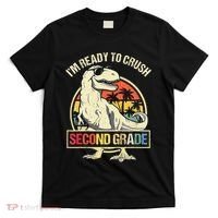 I'm Ready To Crush 2nd Grade Dinosaur T Rex Back To School T-Shirt thumb 0
