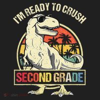 I'm Ready To Crush 2nd Grade Dinosaur T Rex Back To School Beanie thumb 2