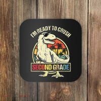 I'm Ready To Crush 2nd Grade Dinosaur T Rex Back To School Coaster thumb 0