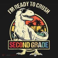 I'm Ready To Crush 2nd Grade Dinosaur T Rex Back To School Women's Hoodie thumb 2