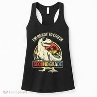 I'm Ready To Crush 2nd Grade Dinosaur T Rex Back To School Women's Tank Top thumb 0