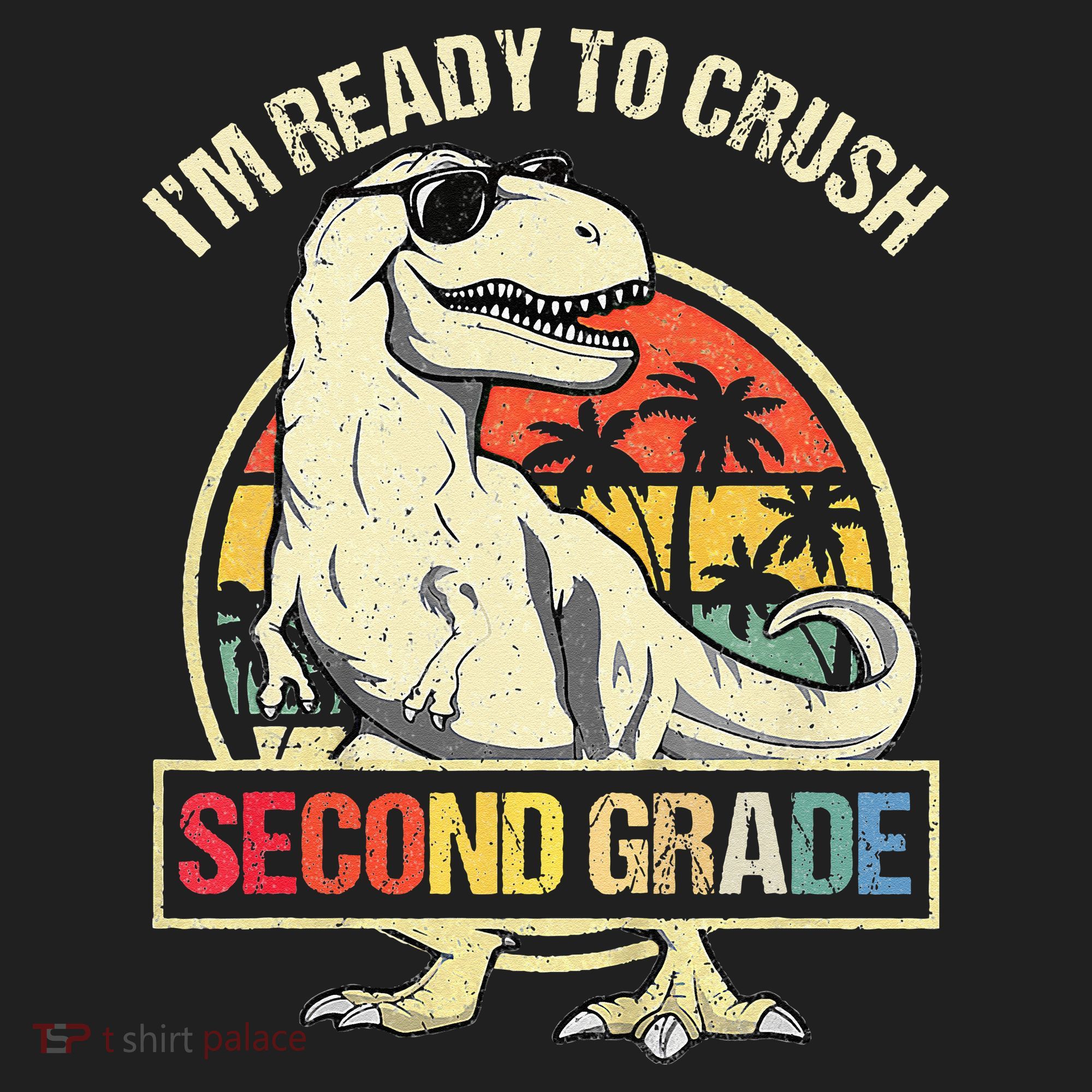 I'm Ready To Crush 2nd Grade Dinosaur T Rex Back To School Hat