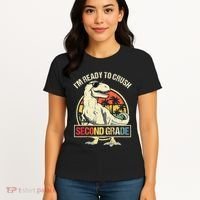 I'm Ready To Crush 2nd Grade Dinosaur T Rex Back To School Women's T-Shirt thumb 4