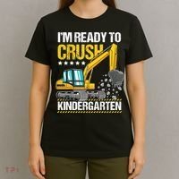 I'm Ready To Crush Kindergarten Construction Vehicle Boy T-Shirt thumb 4
