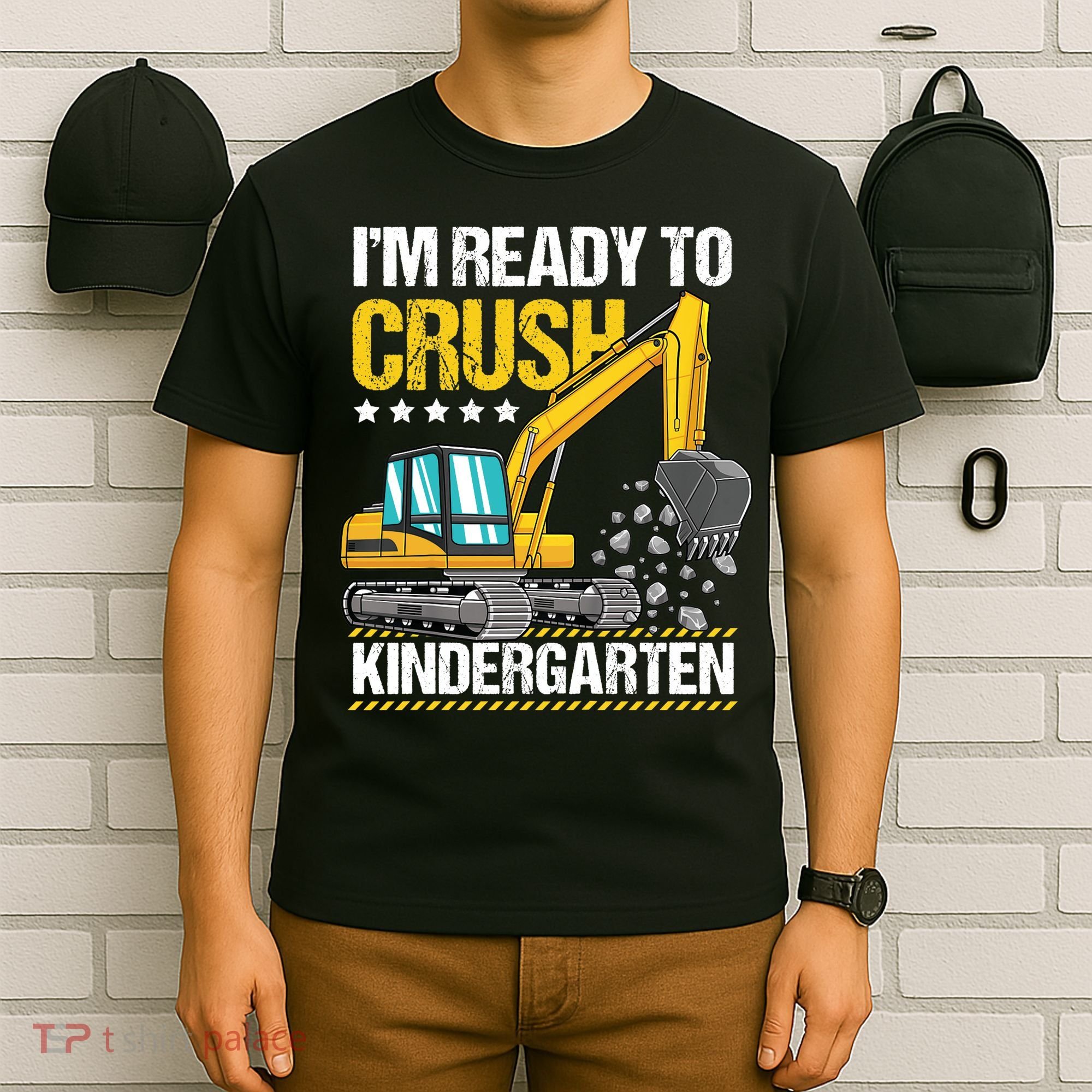 I'm Ready To Crush Kindergarten Construction Vehicle Boy T-Shirt