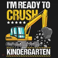 I'm Ready To Crush Kindergarten Construction Vehicle Boy Coaster thumb 2