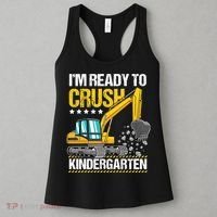I'm Ready To Crush Kindergarten Construction Vehicle Boy Women's Tank Top thumb 3