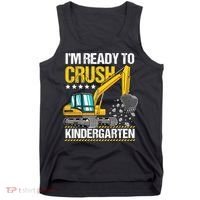 I'm Ready To Crush Kindergarten Construction Vehicle Boy Tank Top thumb 0