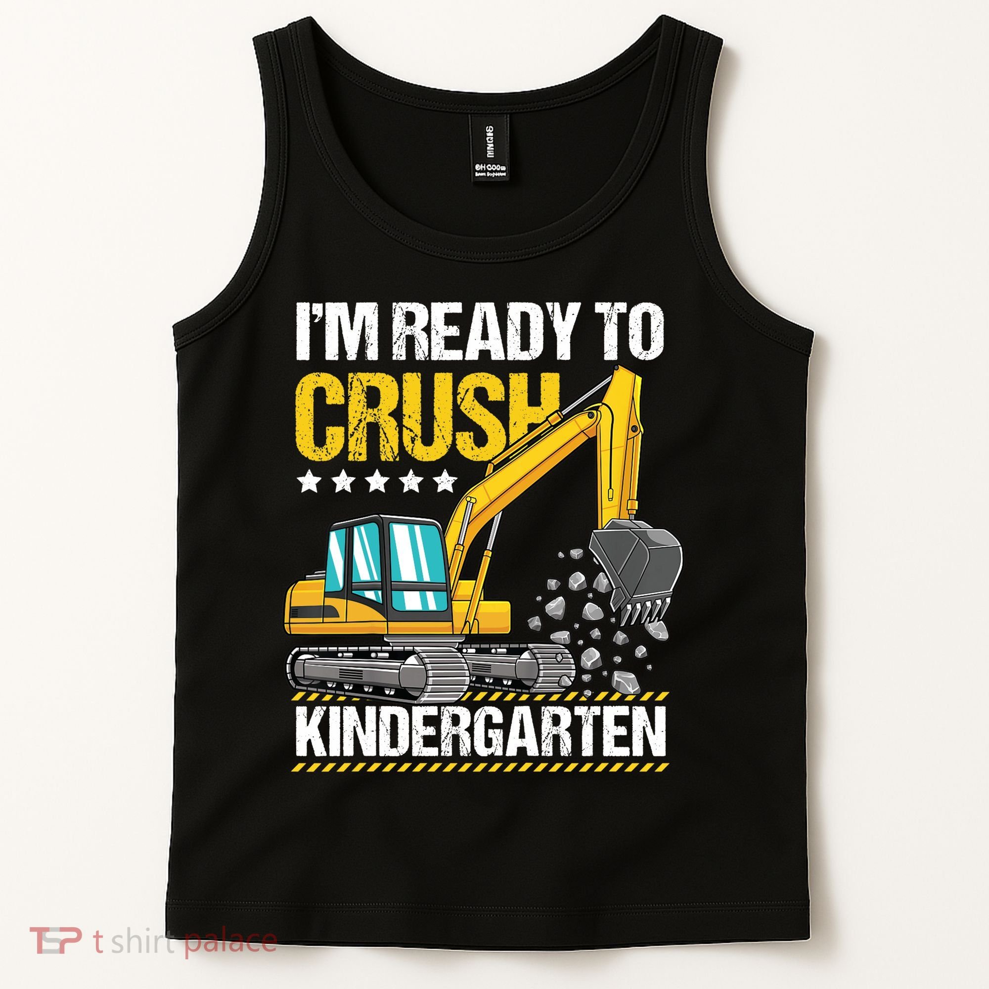 I'm Ready To Crush Kindergarten Construction Vehicle Boy Tank Top