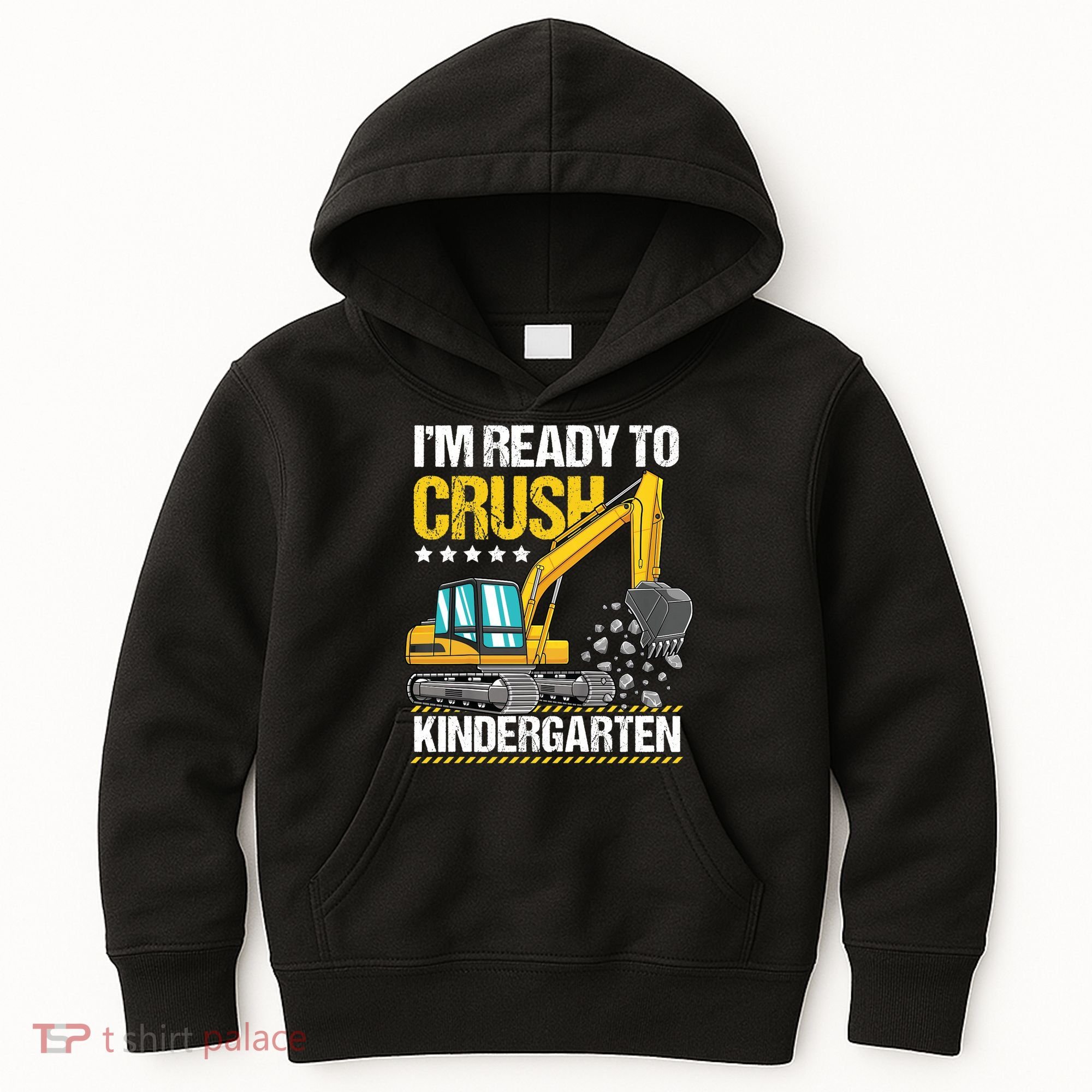 I'm Ready To Crush Kindergarten Construction Vehicle Boy Kids Hoodie