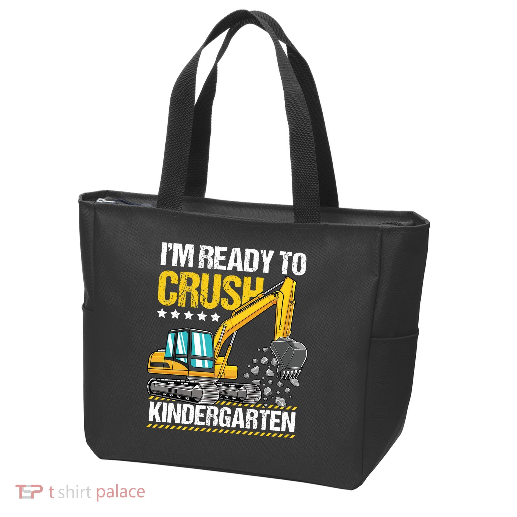 I'm Ready To Crush Kindergarten Construction Vehicle Boy Tote Bag