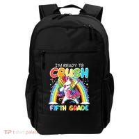 Im Ready To Crush Fifth Grade Unicorn Back To School Gift Cool Gift Backpack thumb 0