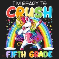 Im Ready To Crush Fifth Grade Unicorn Back To School Gift Cool Gift Beanie thumb 2