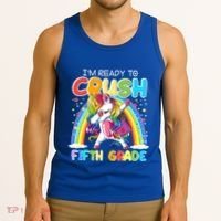 Im Ready To Crush Fifth Grade Unicorn Back To School Gift Cool Gift Tank Top thumb 3