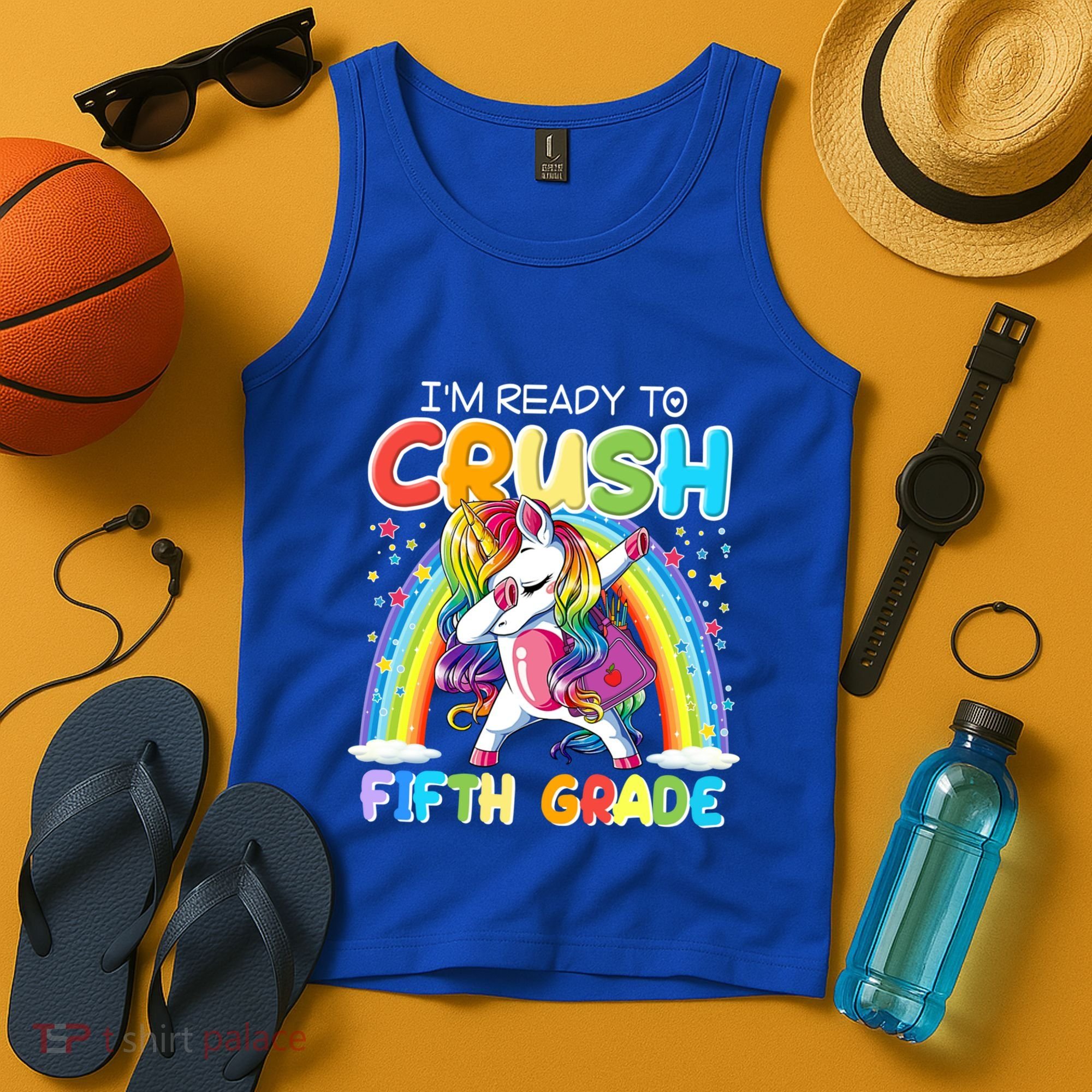 Im Ready To Crush Fifth Grade Unicorn Back To School Gift Cool Gift Tank Top