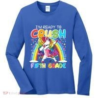 Im Ready To Crush Fifth Grade Unicorn Back To School Gift Cool Gift Women's Long Sleeve Shirt thumb 0