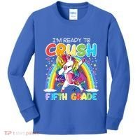 Im Ready To Crush Fifth Grade Unicorn Back To School Gift Cool Gift Kids Long Sleeve Shirt thumb 0