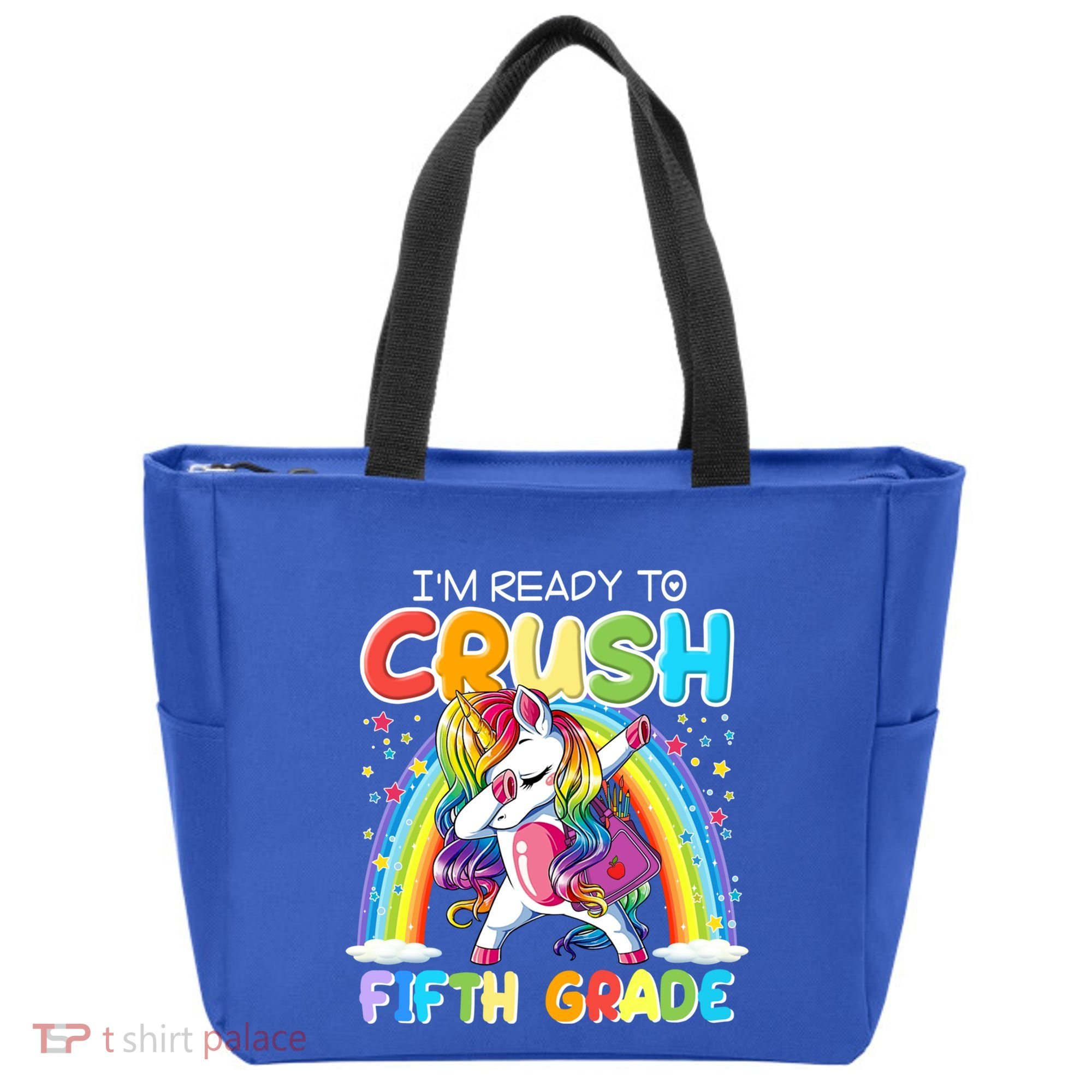 Im Ready To Crush Fifth Grade Unicorn Back To School Gift Cool Gift Tote Bag