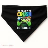 Im Ready To Crush 1st Grade Back To School Video Game Boy Gift USA-Made Doggie Bandana thumb 0
