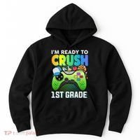 Im Ready To Crush 1st Grade Back To School Video Game Boy Gift Hoodie thumb 0