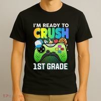 Im Ready To Crush 1st Grade Back To School Video Game Boy Gift T-Shirt thumb 3