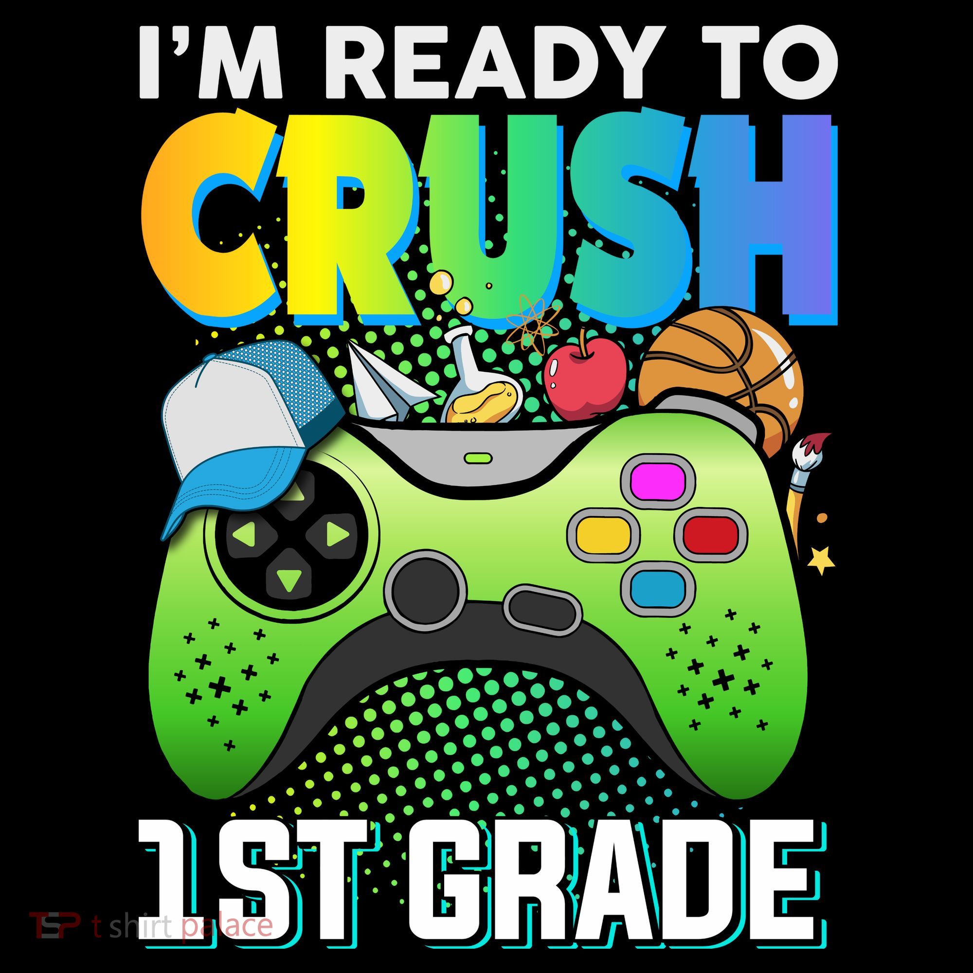 Im Ready To Crush 1st Grade Back To School Video Game Boy Gift Coffee Mug