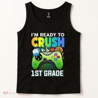 Im Ready To Crush 1st Grade Back To School Video Game Boy Gift Tank Top thumb 2