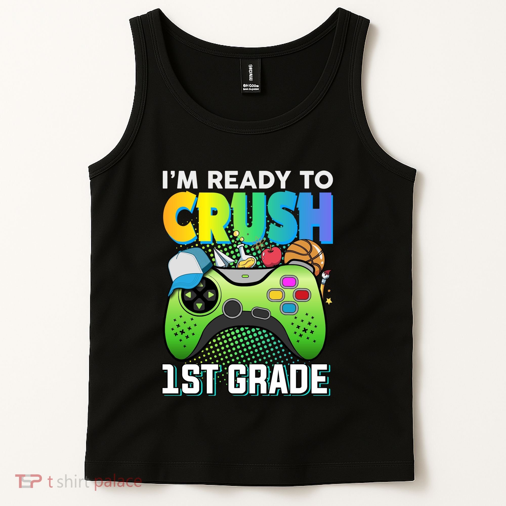 Im Ready To Crush 1st Grade Back To School Video Game Boy Gift Tank Top