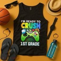 Im Ready To Crush 1st Grade Back To School Video Game Boy Gift Tank Top thumb 4