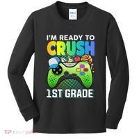 Im Ready To Crush 1st Grade Back To School Video Game Boy Gift Kids Long Sleeve Shirt thumb 0
