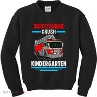 I'm ready to crush kindergarten Firefighter Kids Sweatshirt thumb 0