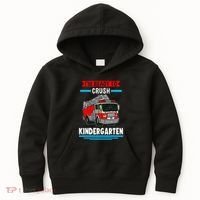 I'm ready to crush kindergarten Firefighter Kids Hoodie thumb 0